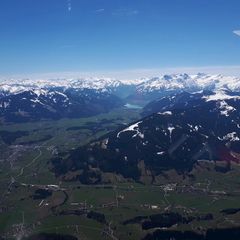 Flugwegposition um 11:15:22: Aufgenommen in der Nähe von Gemeinde Saalfelden am Steinernen Meer, 5760 Saalfelden am Steinernen Meer, Österreich in 2224 Meter